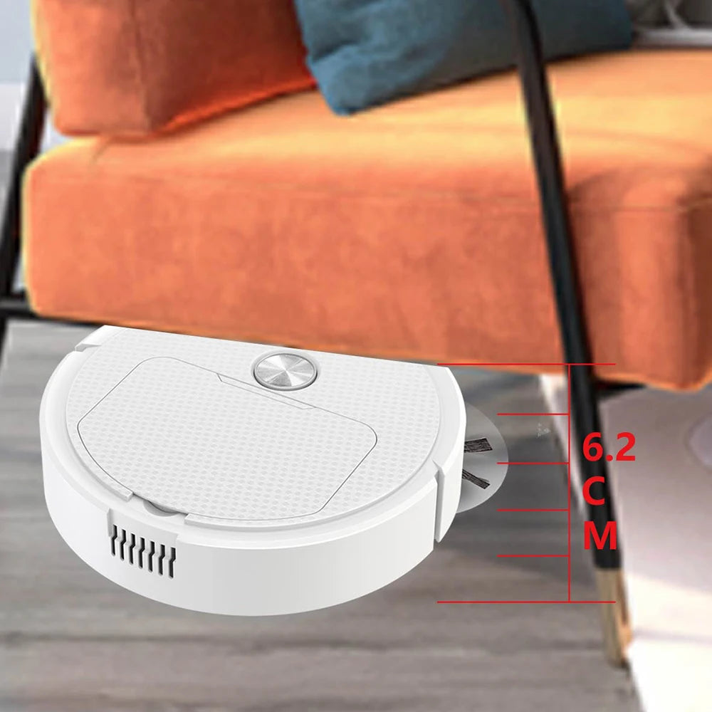 Tri Sweep , 3-in-1 Smart Mini Sweeping Robot – Wireless Vacuum & Floor Cleaner for Home Use